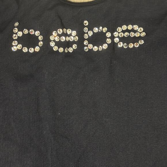 Bebe Y2K rhinestone cut out bodycon top/dress M/L - Picture 9 of 9